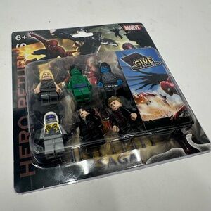 Marvel Hero Action Figures + Accessories Building Block Brick Mini Figure 6+ Pcs